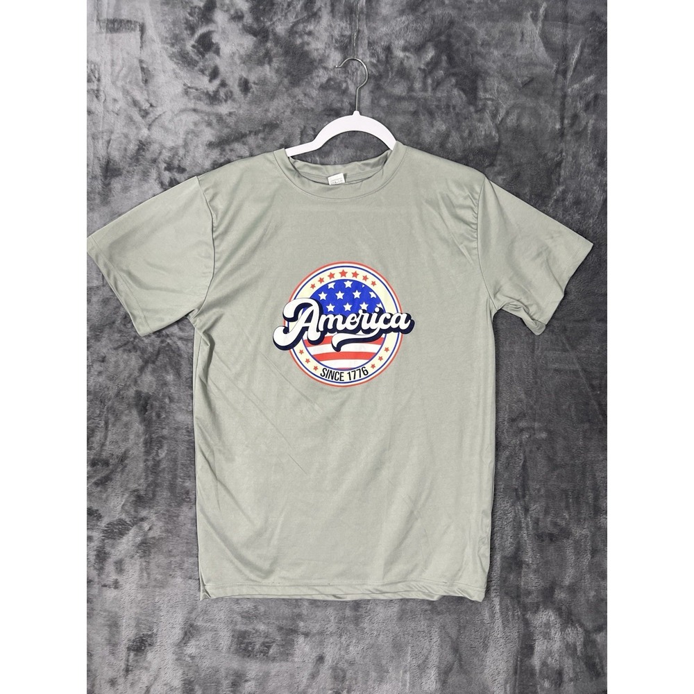 Armored Sportswear Mens America Since 1776 Graphic T-Shirt Gray Large Patriotic